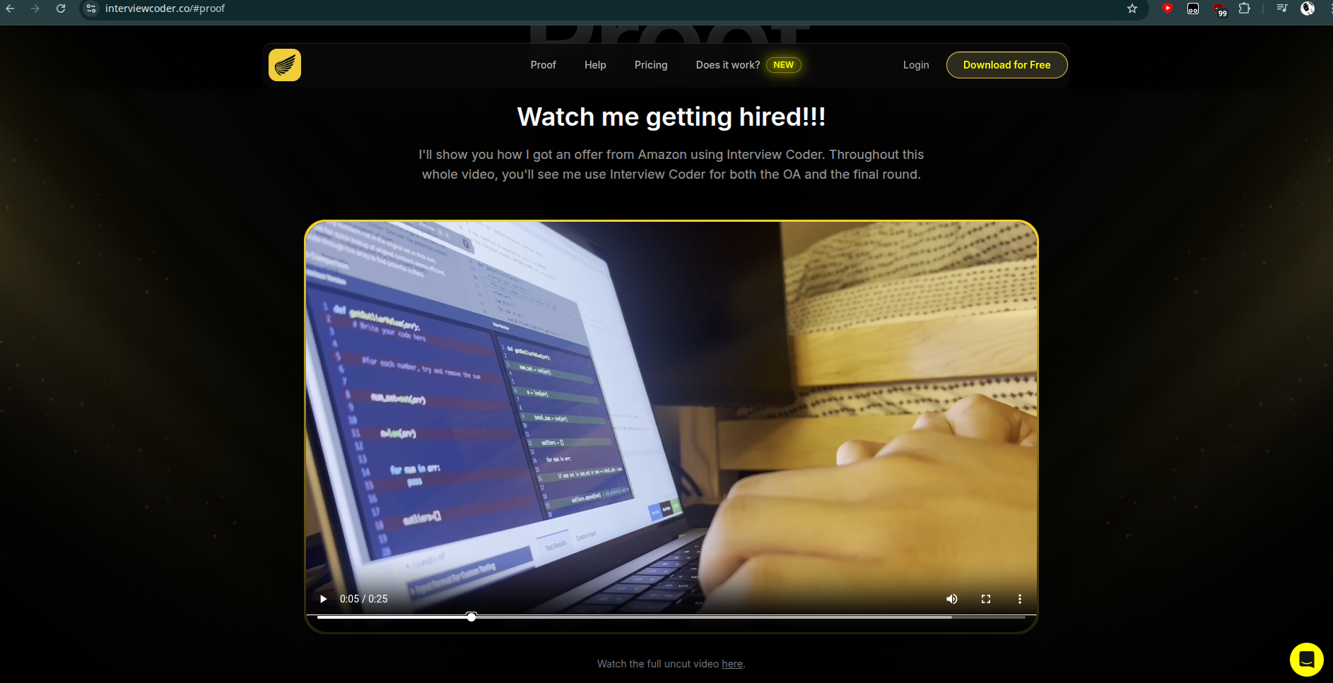 InterviewCoder.co homepage example